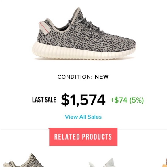 Yeezy 350 boost turtle doves size 12 - Picture 3 of 3